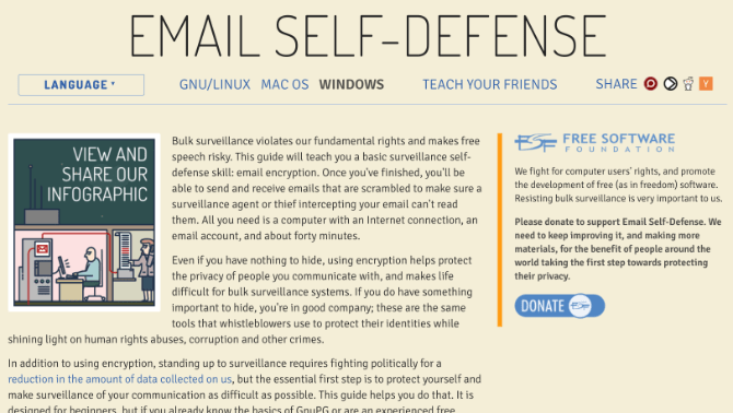 سایت Email Self-Defense