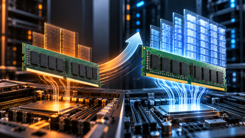 رم سرور چیست؟ راهنمای انتخاب حافظه سرور برای زیرساخت سازمانی 7 DDR4 یا DDR5